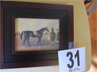 9.5x8" Framed Horse Themed Artwork (R1)