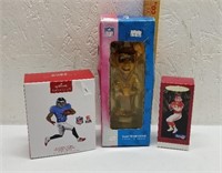 2 Hallmark Ornaments- Joe Montana and