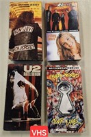 VHS Musican Lot U2, Scorpions, Bon Jovi