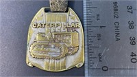 Caterpillar Pocket Watch Fob w/Leather Strap