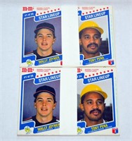 2 Sets 1987 M&M Baseball Cards Star Lineup 1-24