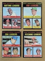 1971 Topps 1970 Pitching & Hitting Leaders