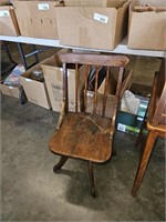 Vintage child's desk chair