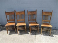 4 Wooden Dining Chairs