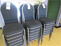 LOT, (6) STACKING PADDED CHAIRS