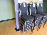 LOT, (6) STACKING PADDED CHAIRS