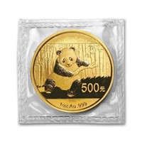 China 1 Oz Gold Panda Bu (random Year, Sealed)