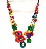 Colorful Beaded Necklace 20"