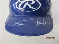 Alonso & DeGrom Signed Helmet COA