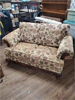 Floral Fabric Love Seat