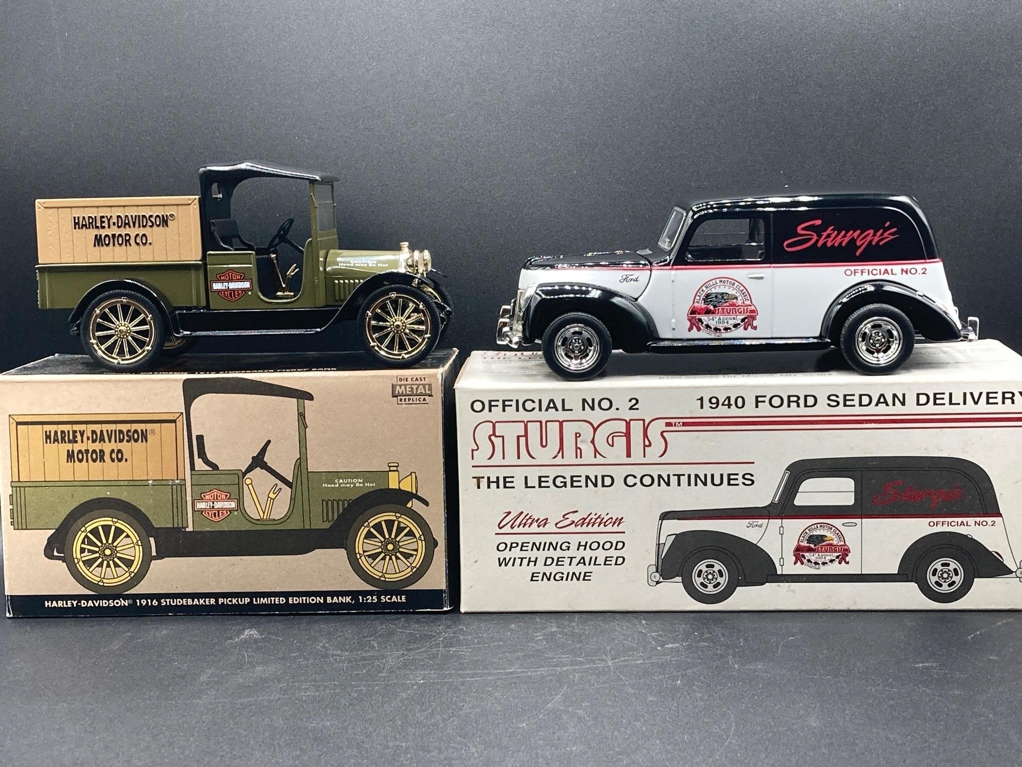 Harley-Davidson Studebaker & Strugis Diecasts