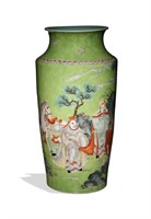 Chinese Famille Rose Vase, Late 19th-Early 20th C#