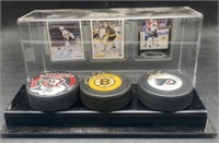 (D) Ray Bourque Jay Nckee and Eric Lindros signed