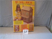 Vintage wooden My Doll House, in original box
