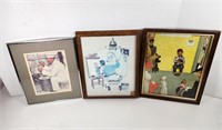 GUC Collection of Norman Rockwell Framed Prints x3