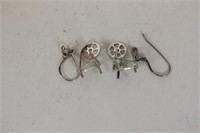 A Pair of Sterling Earrings