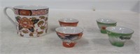George Briard (1) Peony Cup & (1) Plate Set And