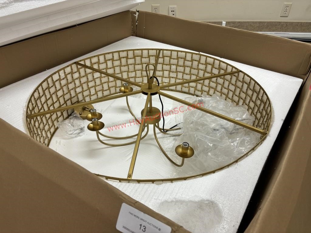 LARGE, ROUND LIGHT FIXTURE - NEW