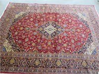 RED PERSIAN CARPET APPROX 10' X 13'