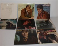 lot eight Glenn Cambell record albums