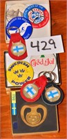 Variety of Birkie & various pins & medals