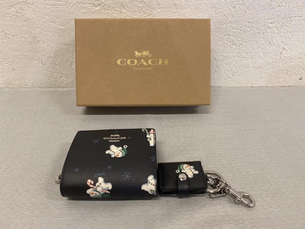 Coach Snap Wallet & Picture Frame Keychain