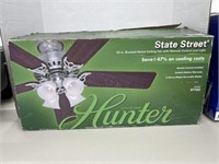 Hunter State Street 52 " Ceiling Fan With Remote