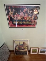 2- Framed Posters of Paris Sights