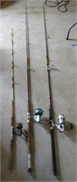 3 Casting Rods w/ Reels