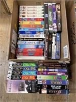Box of VHS Tapes approx 25