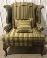 (T) 
Decorative Upholstered Wingback Armchair