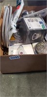 BOX OF BATH AND SHOWER PARTS