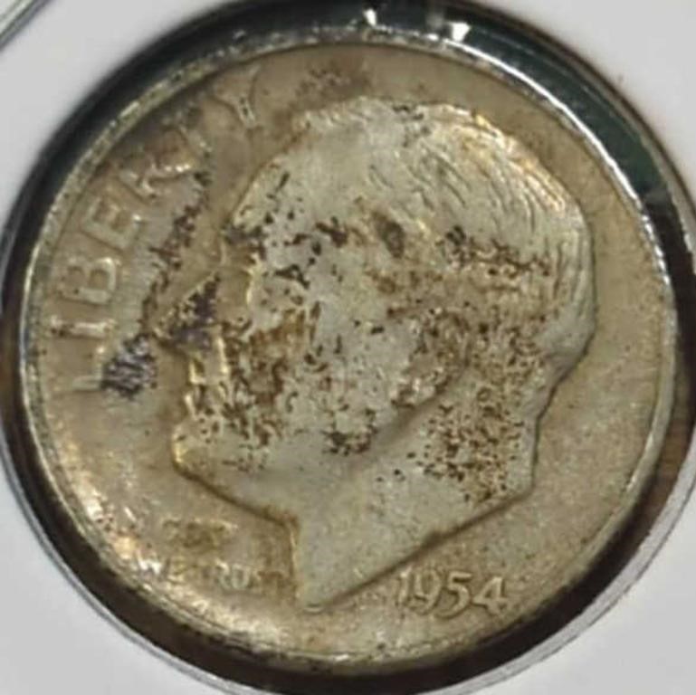 1954 S. Roosevelt dime