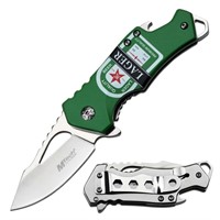 Mtech Usa Heineken Inspired Spring Assisted Knife