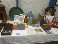 Lot Of Delaware Books Baskets Tole Decorated