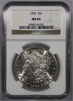 1903-P Morgan Silver Dollar NGC MS64