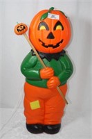 Vintage Lighted Hard Plastic Halloween Man