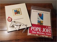 Pope John souvenirs, roseary