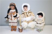 Vtg. Porcelain Heritage Dolls