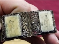 Awesome Antique Silver Filigree Bracelet