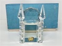 Crystal Mosque Building Figurine 2.5" x 4"