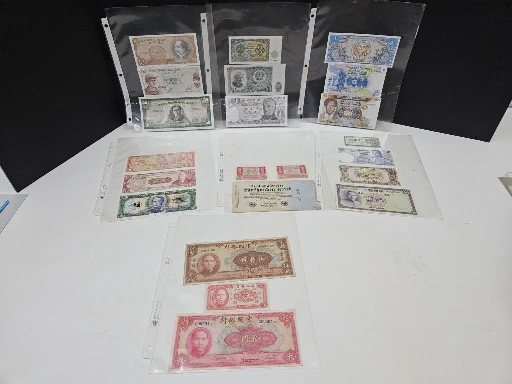 Foreign Currency, Uganda, Chile, Germany +