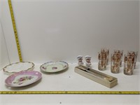 assorted kitchen items - salt and pepper, etc.