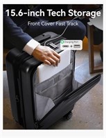 20" Carry-On Luggage w/ USB Port & 360° Wheels,