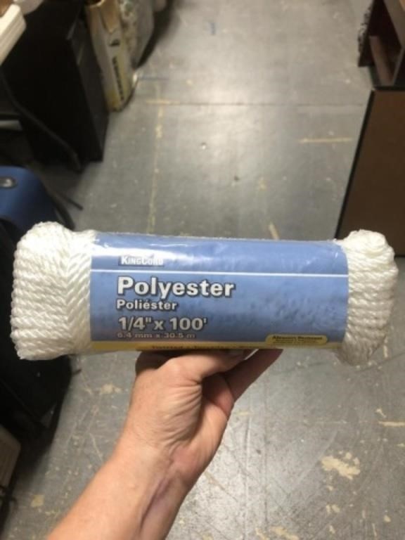 100' 1/4" POLY ROPE