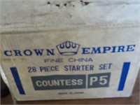 28 piece starter set, Crown Empire Countess china