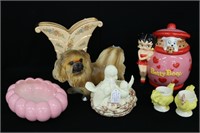 Pottery Planters and Figurines