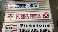Purina feeds sign