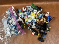 Selection of PVC Figures - Smurfs, Mario