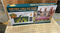 Portable table cup game, new in box